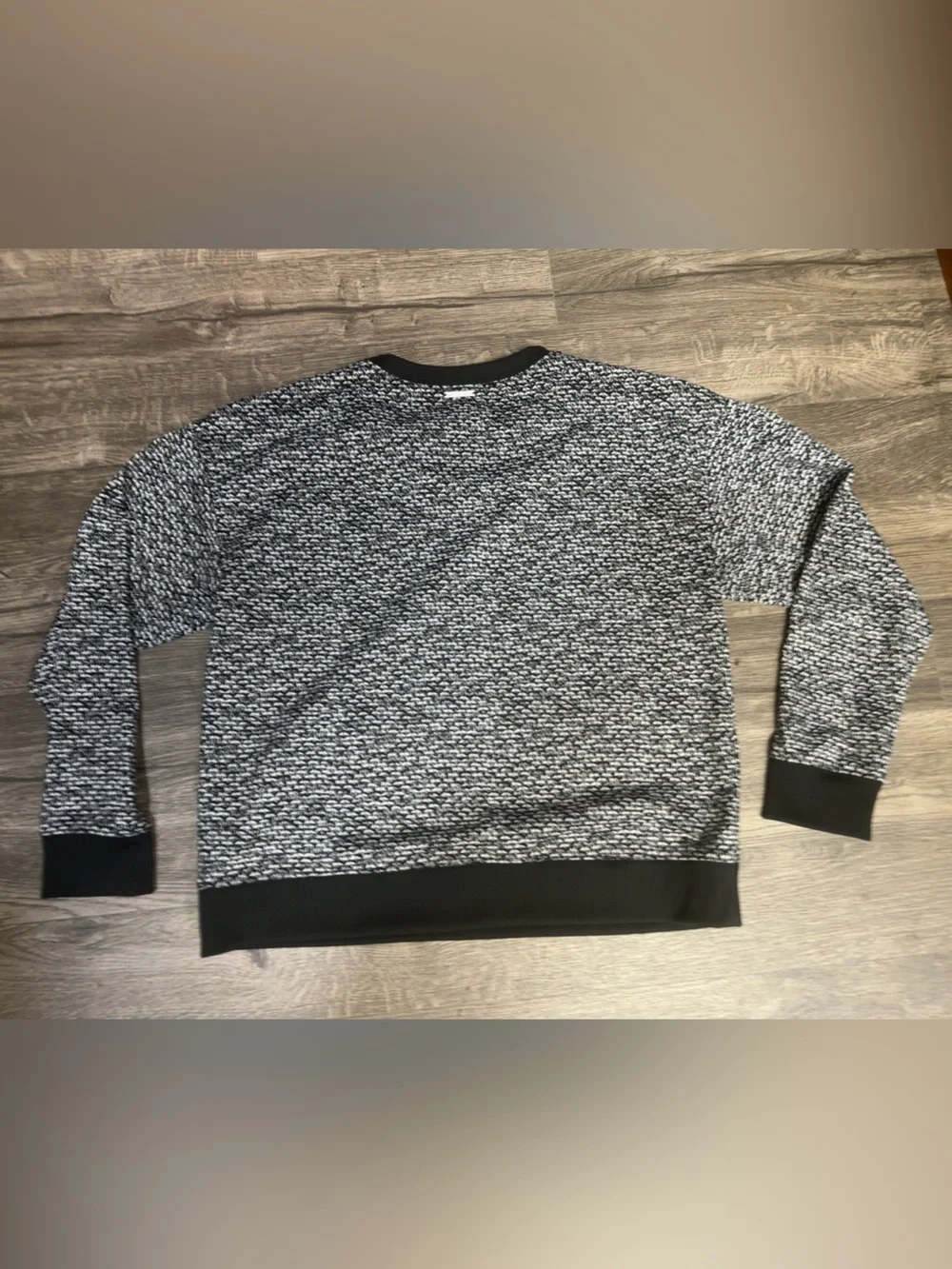 Michael Michael Kors Black & White Marled Knit Pullover Sweater Women’s L